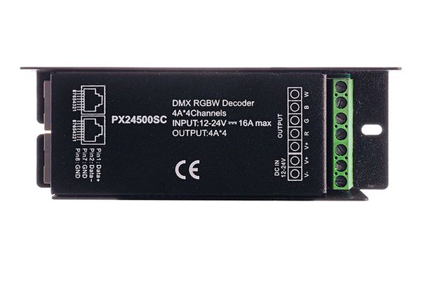 Deko-Light Controller, Dimmer R-DMX 3+1, dimmbar DMX512, 12-24V DC, 384W 843273