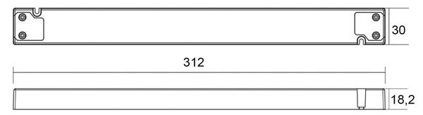 Deko-Light LED-Netzgerät, LONG-FLAT, CV, LT-100-12, 100W 862125