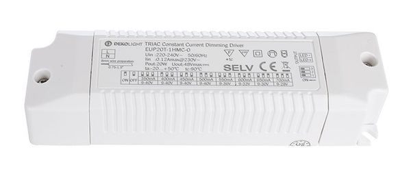 Deko-Light LED-Netzgerät, BASIC, DIM, Multi CC, 20T, dimmbar, 200-240V AC/50-60Hz, 14-20W 862141