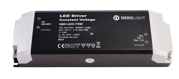 Deko-Light LED-Netzgerät, BASIC, CV, Q8H-24-75W, 75W 862164