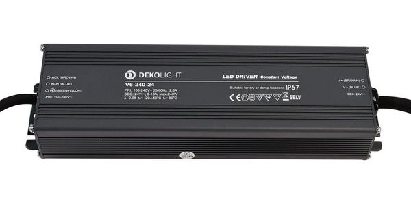 Deko-Light LED-Netzgerät, IP, CV, V6-240-24, 240W 872089