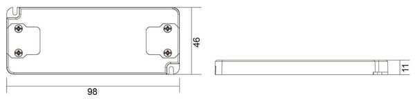 Deko-Light LED-Netzgerät, FLAT, CV, UT24V/6W,6W 872630