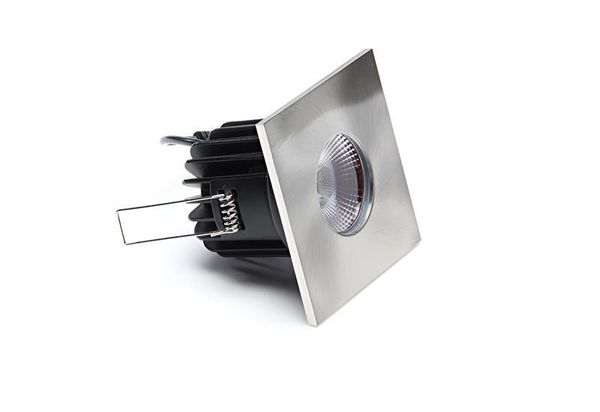 Deko-Light Abdeckung Silbersatiniert eckig für COB 68 IP65 + Mizar II, Alu, Silber, satiniert, 83mm 930079