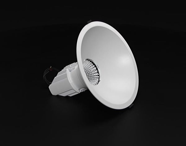 Deko-Light 230 mm Einbauring für Modular Sytem COB, Aluminium, Reinweiß, mattiert 930090