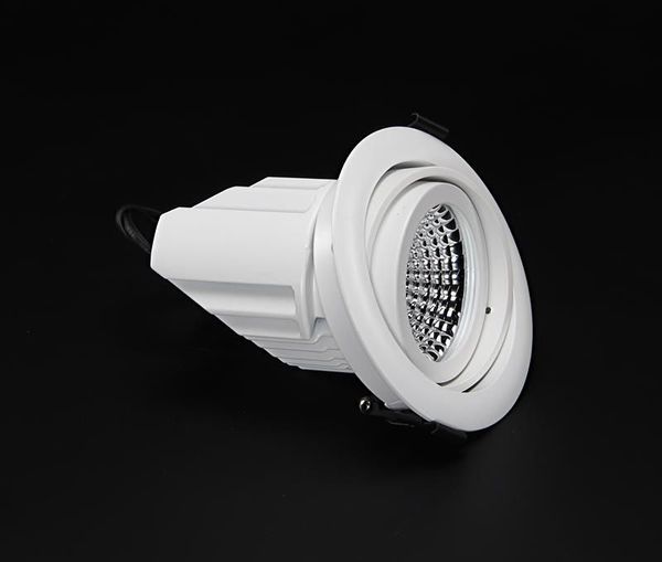 Deko-Light Einbauring schwenkbar für Modular Sytem COB, Aluminium, Reinweiß, mattiert 930091