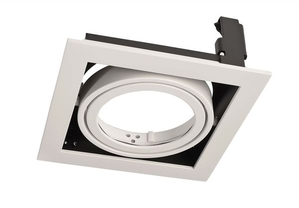 Deko-Light Kardanrahmen für Modular Sytem COB, Aluminium, Reinweiß, mattiert, 140mm 930092