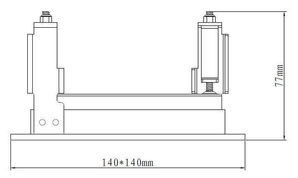 Deko-Light Kardanrahmen für Modular Sytem COB, Aluminium, Reinweiß, mattiert, 140mm 930092