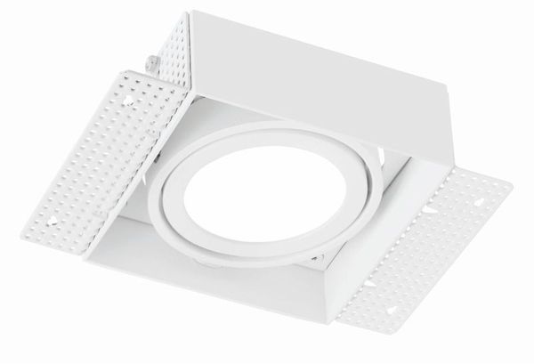 Deko-Light Kardaneinsatz ohne Rahmen für Modular Sytem COB, Aluminium, Reinweiß, mattiert, 178mm 930094
