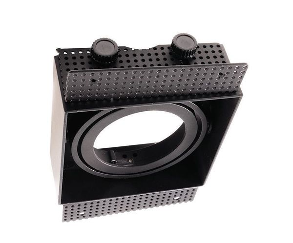 Deko-Light Kardaneinsatz ohne Rahmen für Modular Sytem COB, Aluminium, Signalschwarz, mattiert, 178mm 930095