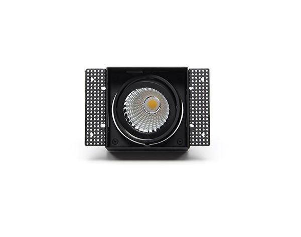 Deko-Light Kardaneinsatz ohne Rahmen für Modular Sytem COB, Aluminium, Signalschwarz, mattiert, 178mm 930095