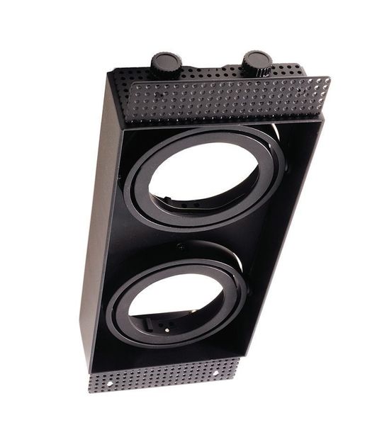 Deko-Light Kardaneinsatz ohne Rahmen für Modular Sytem COB, Aluminium, Signalschwarz, mattiert, 305mm 930097