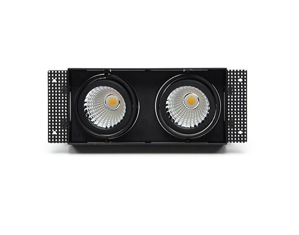 Deko-Light Kardaneinsatz ohne Rahmen für Modular Sytem COB, Aluminium, Signalschwarz, mattiert, 305mm 930097