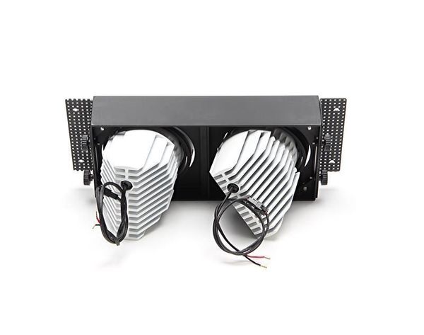 Deko-Light Kardaneinsatz ohne Rahmen für Modular Sytem COB, Aluminium, Signalschwarz, mattiert, 305mm 930097