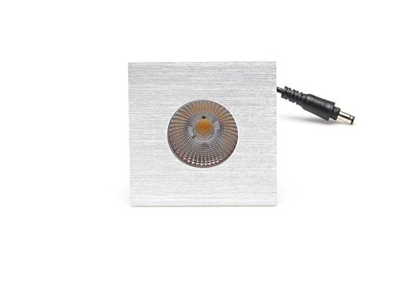 Deko-Light Abdeckung Silber gebürstet eckig für COB 68 IP65 + Mizar II, Alu, Silber, 83mm 930100