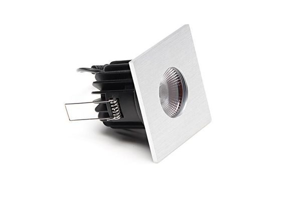 Deko-Light Abdeckung Silber gebürstet eckig für COB 68 IP65 + Mizar II, Alu, Silber, 83mm 930100