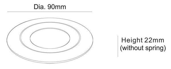 Deko-Light Rahmen für Lesath rund,chrom, Silber, Chrom 930254