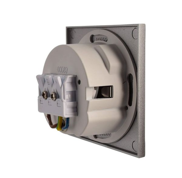 Deko-Light Abdeckung eckig grau Winkel für Alwaid, 75mm 930489