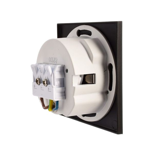 Deko-Light Abdeckung eckig schwarz Winkel für Alwaid, schwarz, 75mm 930490