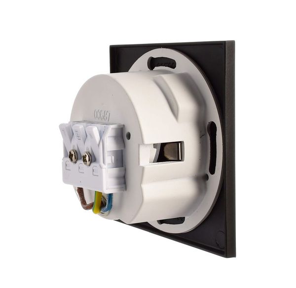 Deko-Light Abdeckung eckig schwarz Auge für Alwaid, schwarz, 75mm 930493