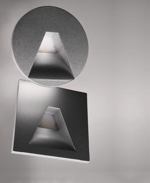 Deko-Light Abdeckung rund grau Winkel für Alwaid, Aluminium Druckguss 930504