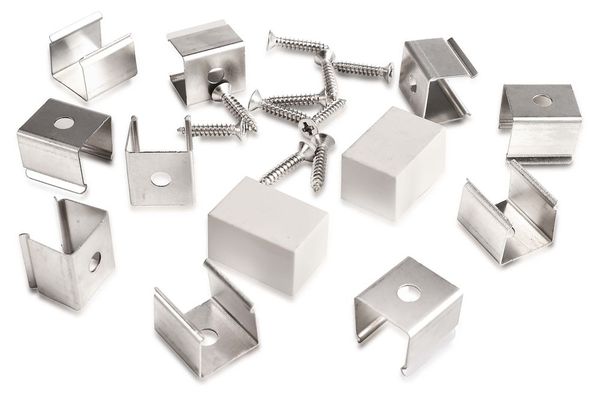 Deko-Light Montageset für D Flex Line 12,0 x 20,0 mm, Alu, Silber 930532