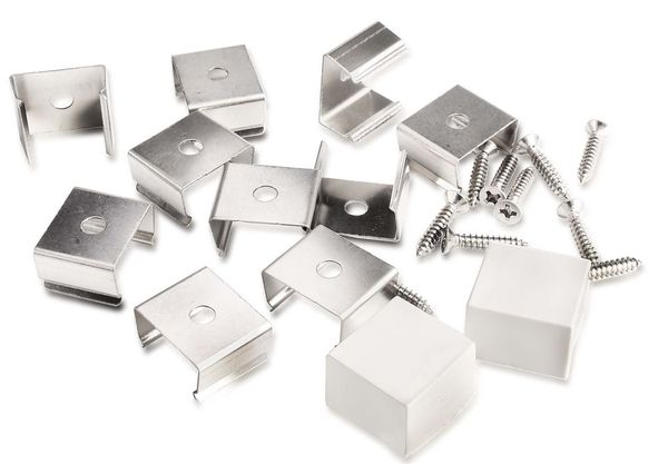 Deko-Light Montageset für D Flex Line 16,0 x 15,0 mm, Alu, Silber 930533