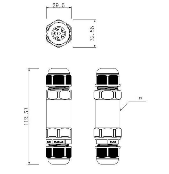 Deko-Light Outdoor Multi Kabelverbinder für 2 Kabel 4-14 mm, 2-5 Adern 930571