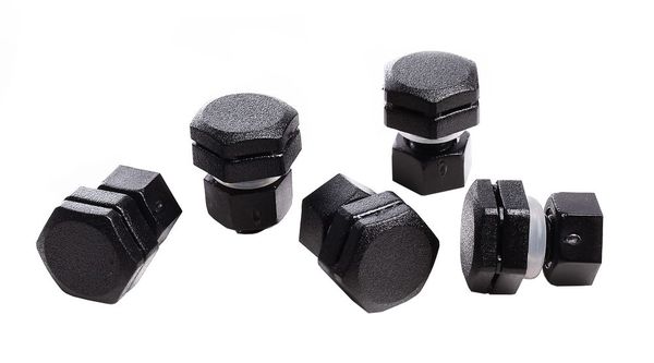 Deko-Light Druck-/Feuchtigkeitsausgleichsventil mit Membran, 380ml/min, M5, IP67, 5er Set, Schwarz, IP67 930583