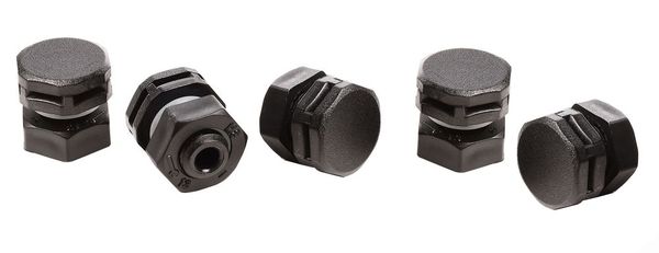 Deko-Light Druck-/Feuchtigkeitsausgleichsventil mit Membran, 800ml/min, M8, IP67, 5er Set, Schwarz, IP67 930584