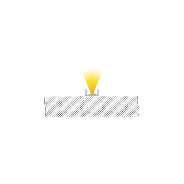 Deko-Light U-Profil flach AU-01-10 für 10 - 11,3mm LED Stripes, Alu, Silber-matt, eloxiert,1m 970020