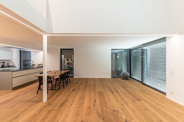 Deko-Light U-Profil flach AU-01-12 für 12 - 13,3mm LED Stripes, Alu, Silber-matt, eloxiert,1m 970040