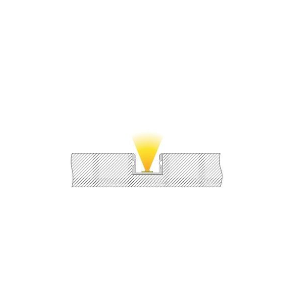 Deko-Light U-Profil hoch AU-02-15 für 15 - 16,3mm LED Stripes, Alu, Silber-matt, eloxiert,1m 970160