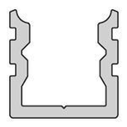 Deko-Light U-Profil hoch AU-02-05 für 5 - 5,7mm LED Stripes, Alu, Silber-matt, eloxiert,1m 970180