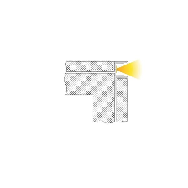 Deko-Light Fliesen-Profil EL-03-12 für 12 - 13,3mm LED Stripes, Alu, Silber, eloxiert, 1250mm 975360