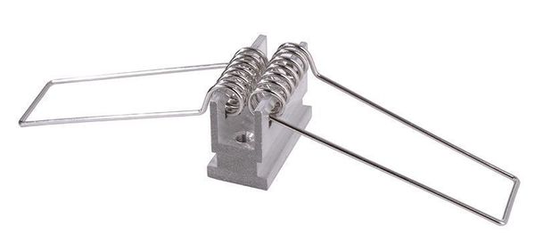 Deko-Light Nutenstein mit Spannfedern Set 2 Stk, Alu, Silber, 25mm 987040