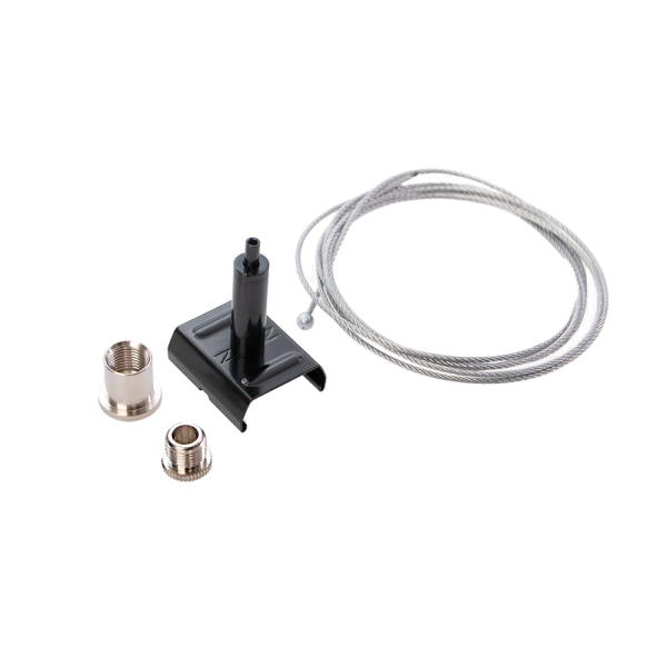 Dotlux 5092-S 3 Phasen-Schienenabhängungsset PRO, 1,5 m. Draht, schwarz