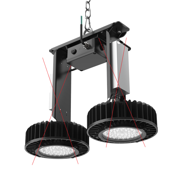Dotlux 5261 Halterung Duo für LED-Hallenstrahler COOLER