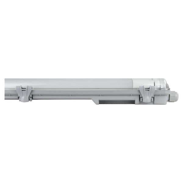 e2 LED Feuchtraum-Wannenleuchte T8 G13 128cm Classic M 2x 18W neutralweiss 4000K IP65 Grau