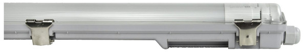 e2 LED Feuchtraum-Wannenleuchte T8 G13 128cm Classic-Power M 18W neutralweiss 4000K IP65 Grau