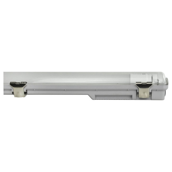 e2 LED Feuchtraum-Wannenleuchte T8 G13 158cm Classic-Power L 24W neutralweiss 4000K IP65 Grau