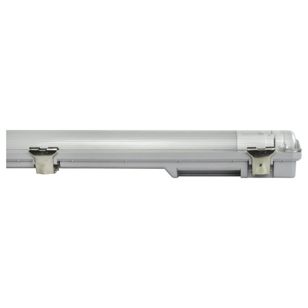e2 LED Feuchtraum-Wannenleuchte T8 G13 128cm Classic-Power M 2x 18W neutralweiss 4000K IP65 Grau