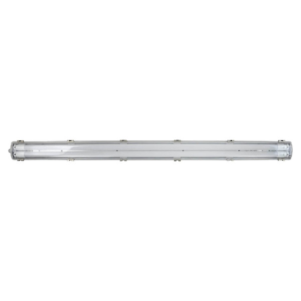 e2 LED Feuchtraum-Wannenleuchte T8 G13 128cm Classic-Power M 2x 18W neutralweiss 4000K IP65 Grau