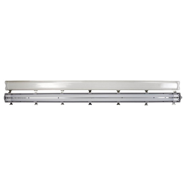 e2 LED Feuchtraum-Wannenleuchte T8 G13 158cm Classic-Power L 2x 24W neutralweiss 4000K IP65 Grau
