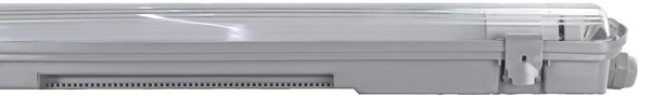 e2 LED Feuchtraum-Wannenleuchte T8 G13 129cm Basic M 2x 18W neutralweiss 4000K IP65 Grau