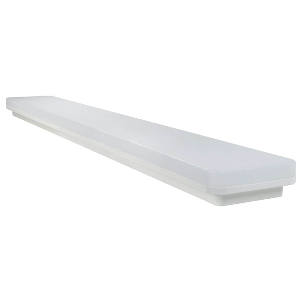 e2 LED Anbauleuchte, Deckenleuchte White Long M 36W CCT warm-/neutral-/tageslichtweiss 3000K/4000K/6000K IP54 Weiß 120cm