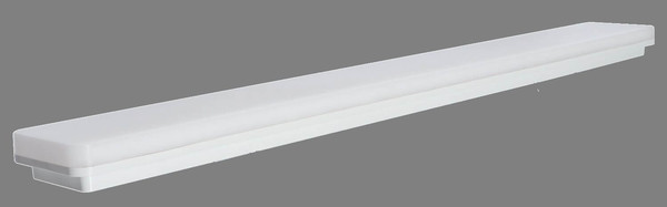 e2 LED Anbauleuchte, Deckenleuchte White Long M 36W CCT warm-/neutral-/tageslichtweiss 3000K/4000K/6000K IP54 Weiß 120cm
