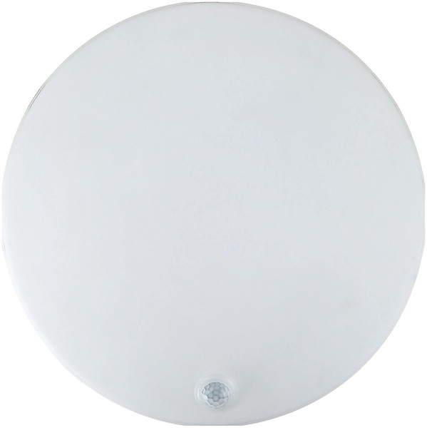 e2 LED Anbauleuchte, Deckenleuchte Rome R250 15W neutralweiss 4000K Bewegungsmelder IP54 Weiß Ø25cm