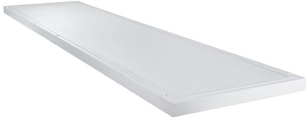 e2 LED Anbaupanel, Deckenleuchte Tajo 36W CCT warm-/neutral-/tageslichtweiss 3000K/4000K/6500K Weiß Aluminium 128,5x32cm