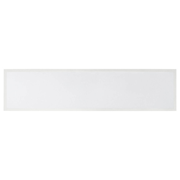 e2 LED Anbaupanel, Deckenleuchte Alva 36W CCT warm-/neutral-/tageslichtweiss 3000K/4000K/6500K Fernbedienung Weiß Stahl 119,5x29,5cm