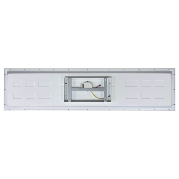 e2 LED Anbaupanel, Deckenleuchte Alva 36W CCT warm-/neutral-/tageslichtweiss 3000K/4000K/6500K Fernbedienung Weiß Stahl 119,5x29,5cm